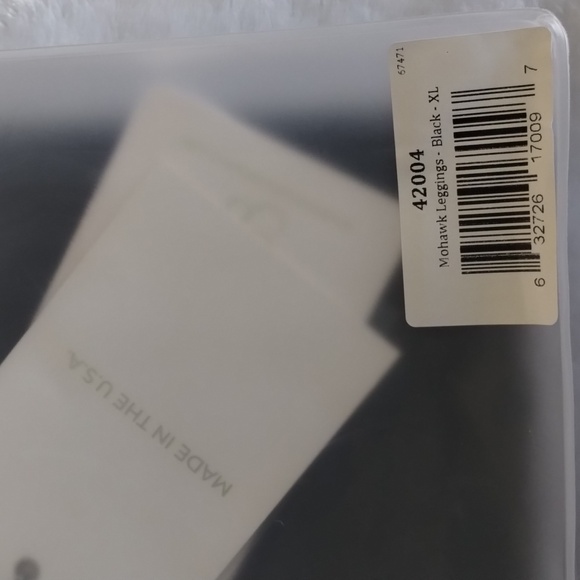 Bombshell Mohawk Leggings Mesh Side Panel Black L - XL - Picture 15 of 16